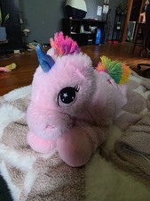 kellytoy pink plush unicorn