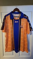 FC BARCELLONA 1997/1998 MAGLIA CALCIO TRASFERTA CAMISETA KAPPA SPAGNA FCB