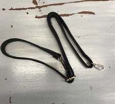 New 1” Vinyl Leather Adjustable Cross Body Purse Bag Replacement Black Over 40