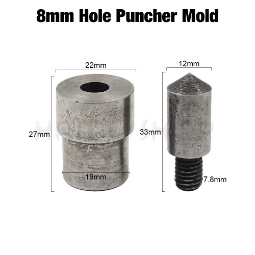 Hand Press Machine Metal Dies Mold Double Cap Rivets Snap Fastener Buttons - Picture 43 of 47