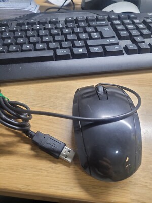 HP USB Optischer PC kabelgebundene Maus schwarz Modell MODGUO