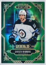 2020-21 UPPER DECK STATURE GREEN JANSEN HARKINS 074/175 WINNIPEG JETS #169