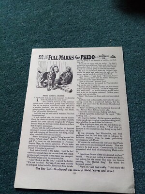 ZZ14  Ephemera 1959 short story full marks for phido Victor Norman 