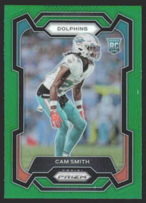 2023 Panini Prizm Rookies Green Prizms Cam Smith #364 JW1