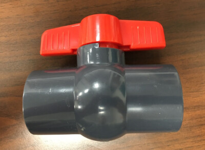 ERA Straight Through Type 11/4 in. Sch 80 PVC Compact Ball Valve Socket Connect