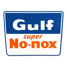 Gulf No Nox Square Vinyl Decal 11"x8.5" (DC190)
