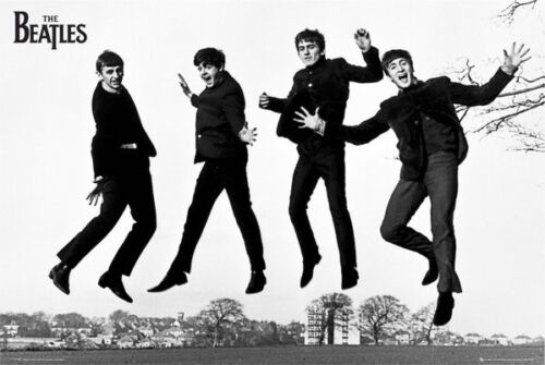 THE BEATLES - JUMP PHOTO 1963 - DEZO HOFFMAN - 91 x 61 cm 36" x 24"  ART POSTERx - Picture 1 of 1