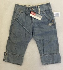 NEW DIESEL GIRLS CAPRI JEANS KIDS LIGHT DENIM PANTS SIZE 8