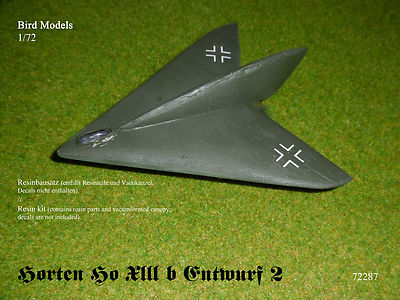 Horten Ho XIII b Entwurf 2  1/72 Bird Models Resinbausatz / resin kit