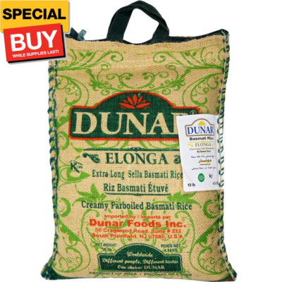 - Elonga Creamy Sella Parboiled Basmati Rice, 10 Pound