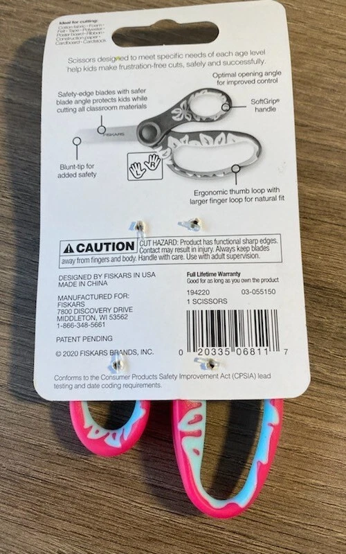 Fiskars 5 Inch Kids Scissors▪︎Ages 4+▪︎Blunt▪︎Safety Edge Blade Soft Grip▪︎NEW💥 - Image 2 of 3