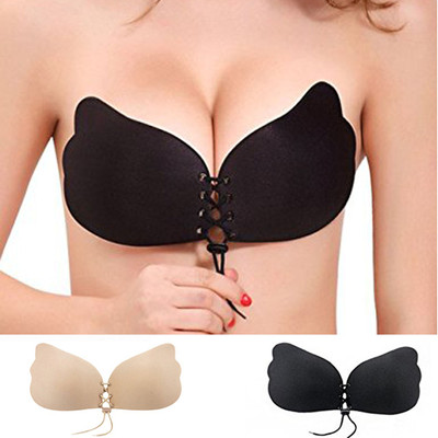 Silikon Klebe BH Push Up Bra Hochzeit trägerlos rückenfrei selbstklebend A B C D