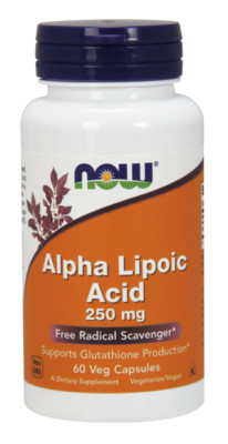 NOW FOODS, ALPHA LIPOIC ACID, Alpha-Liponsäure 250mg 60 Veg. Kapseln SUPER PREIS