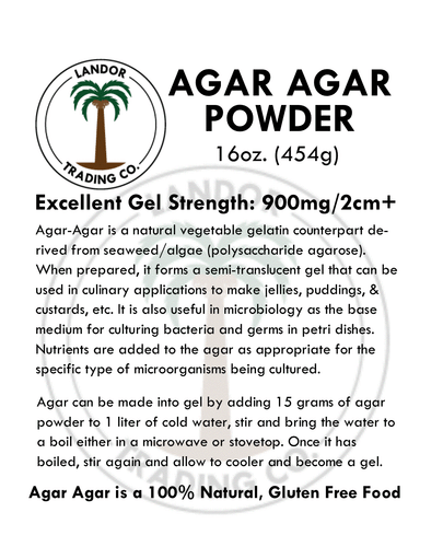 Agar Agar Powder - 16 Ounces (1 LB) - All Natural Seaweed - U.S. Seller!!! - Picture 4 of 9