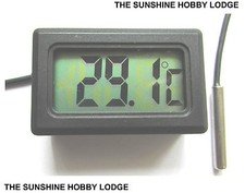 Digital LCD Thermometer For Fish Tank Aquarium Water Reptile Vivarium New UK