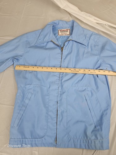 Vintage 1950s McGregor Drizzler Gabardine Ricky Jacket Blue - Sz 38 - Picture 9 of 11