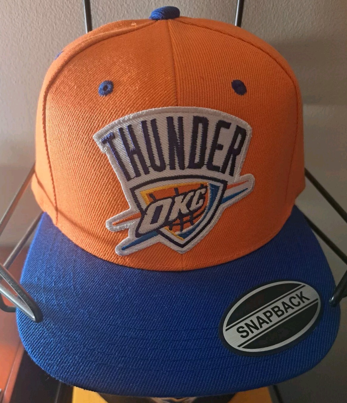 Oklahoma City Thunder Orange & Blue Snapback Hat