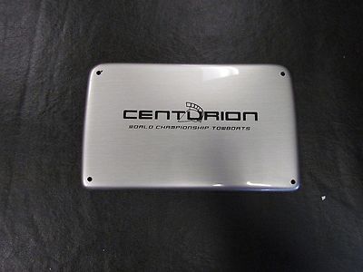 SKI CENTURION WORLD SILVER DECORATIVE PLAQUE COVER 8'' X 4 3/4'' BOAT