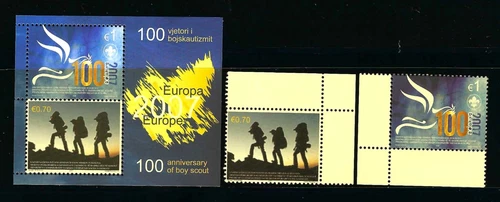 EUROPE CEPT KOSOVO 2007 BLOCK MAS SERIES MNH NEW UNSTAMPED**