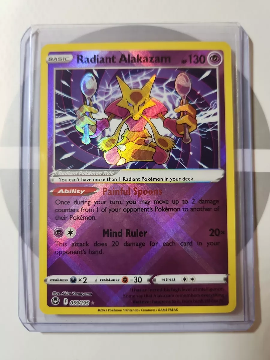 Radiant Alakazam - Silver Tempest Pokémon card