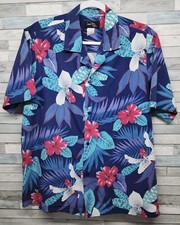 Vintage Hawaiian Shirt Large Casual 90s Wear Hawaii USA Cotton Read Measurements