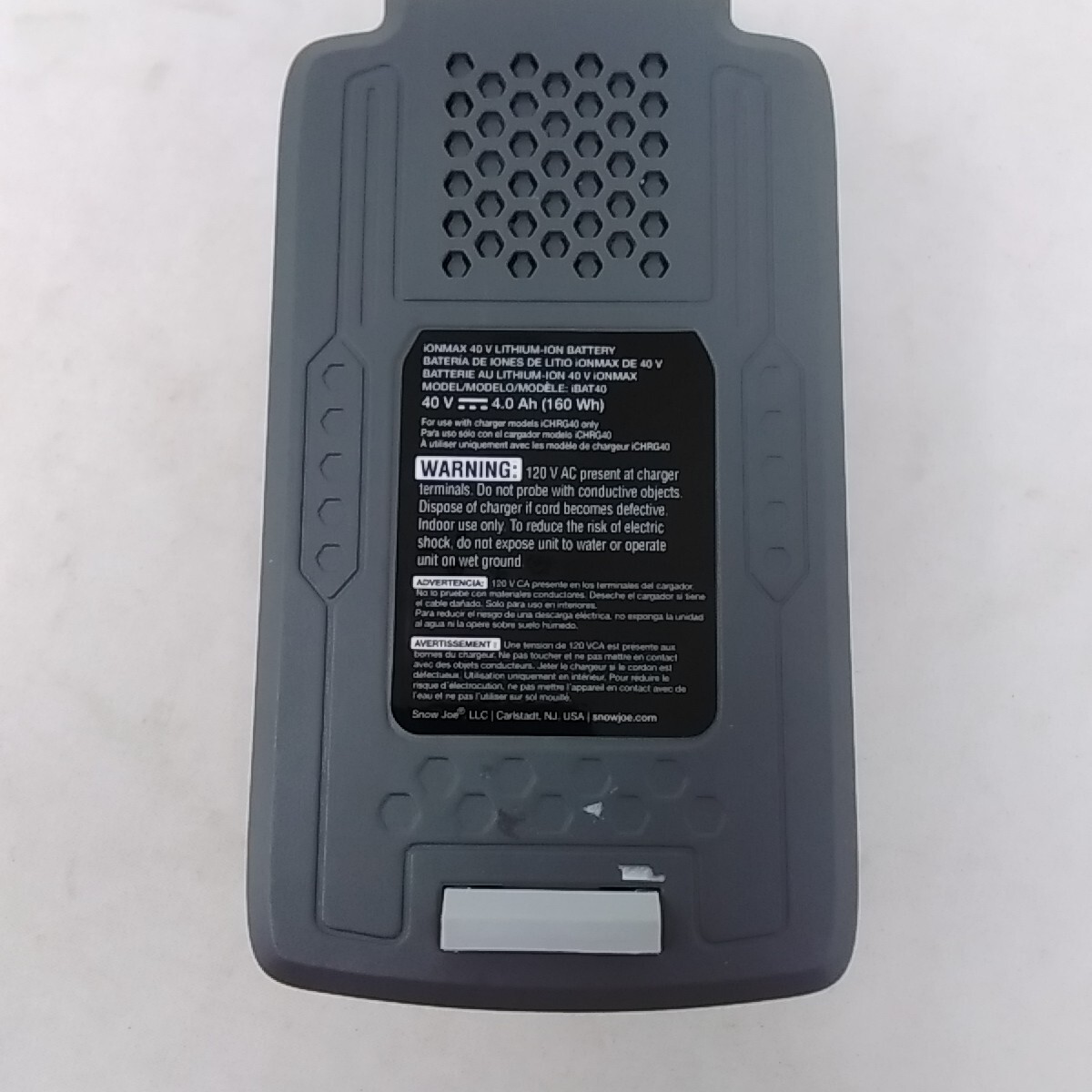 Sun Joe Snow Joe 40V Volt IONMAX Lithium Ion 4.0 Ah BATTERIES iBAT40-Refurbished