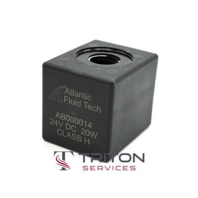 Atlantic Fluid Tech coil, part number AB000014, M7 class H, 24 VDC AMP