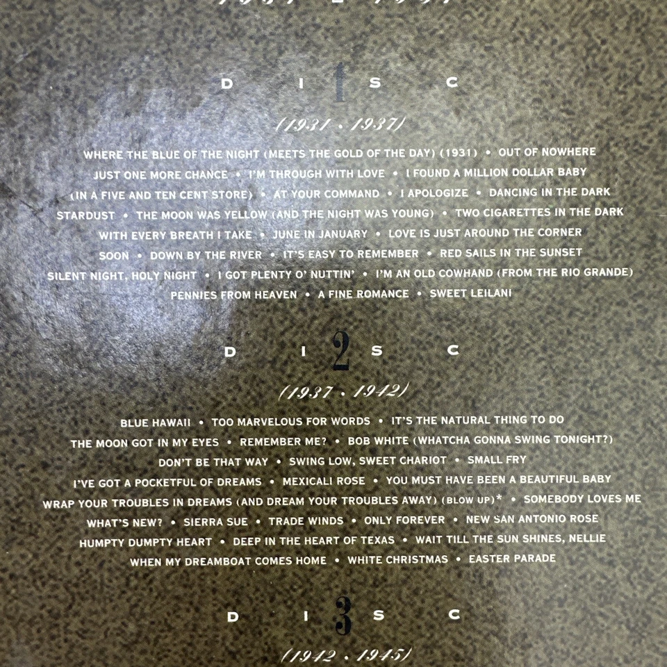 Bing Crosby His Legendary Years 1931-1957 CD Box Set Record Club Version Foto 3 de 4