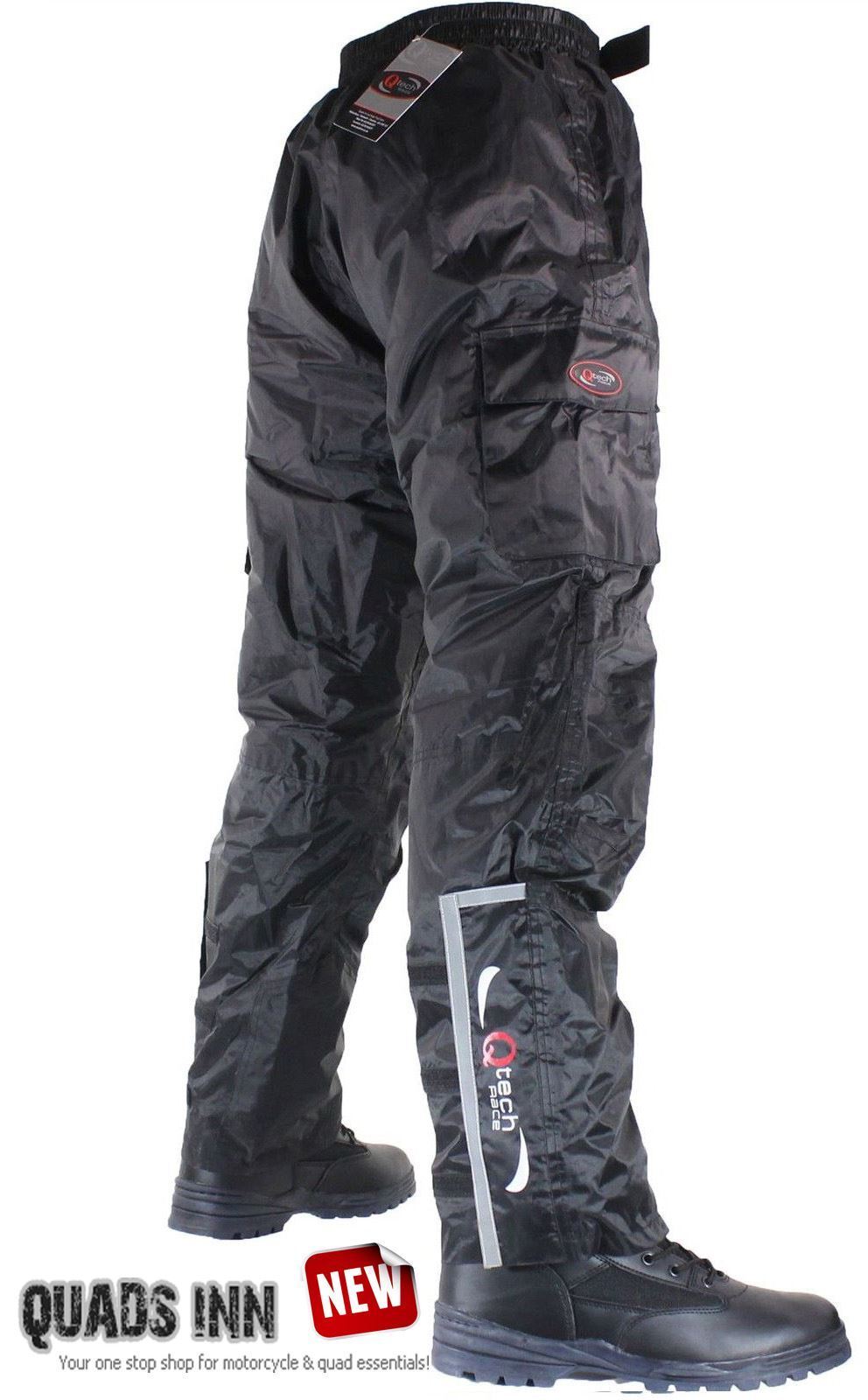 Motorcycle WATERPROOF amp INSULATED Over Trousers Thermal Pants Lined  Reflective  eBay