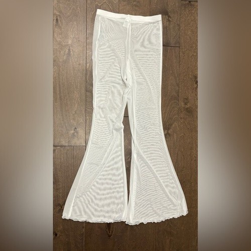 Wild Fable Damen Mesh High Waist Flare White Cover Up Hose, Größe XS - Bild 3 von 8