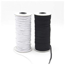 Flachgummi 8 mm Schwarz 8 mm Weiß Für Maske...