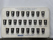 Universal 9400044 Acura-Flex 1/2” Capacity Collet Chucks (Missing 3 Sizes)