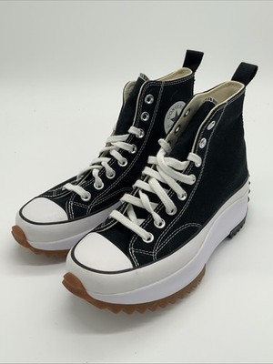 Converse Run Star Hike Hi Men Size 6.5 Black White Gum Used 166800C