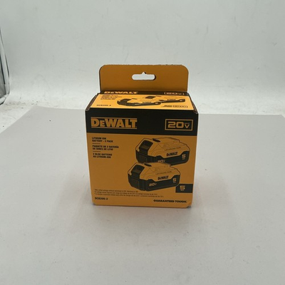 #ad DEWALT DCB205 2 20V 5Ah Lithium Ion Battery 2 Pack $100.00