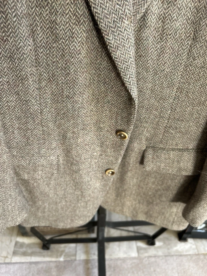 POLO RALPH LAUREN vintage tweed suit - multi earth tones - sz 40L 40R - Image 3 of 4