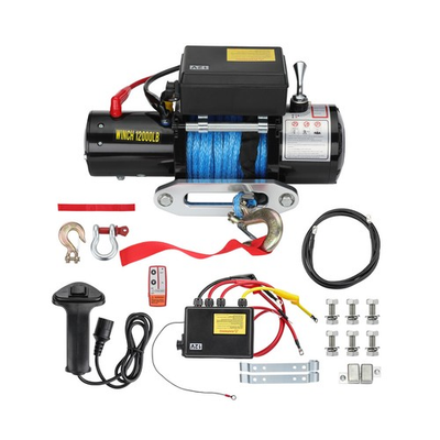 #ad 12000 LB Recovery Winch 12V DC 85FT Cable for Jeep Truck Trailer 4WD Off Road $250.29