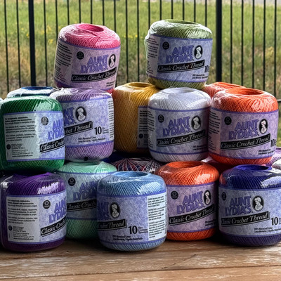 Aunt Lydia's Classic Crochet Thread Size 10 Cotton - New Sealed - YOU PICK COLOR