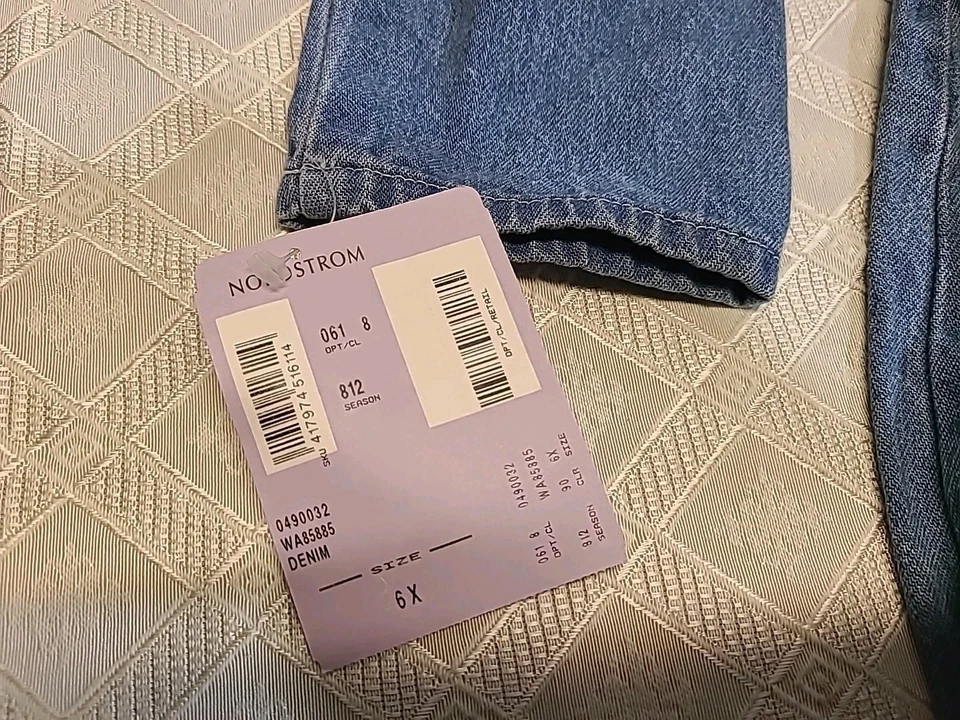 Vestido de mezclilla vintage MULBERRIBUSH L 6x para niñas manga larga vintage años 90 Foto 4 de 4