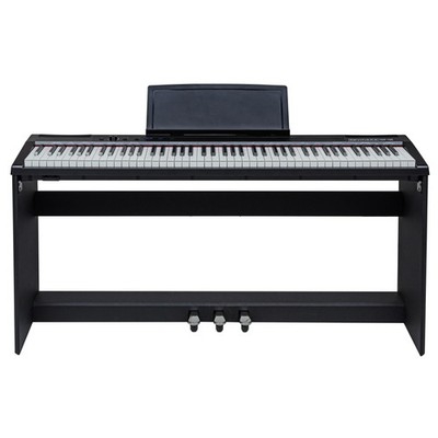 keymaXX Digital Piano 88 Tasten, leicht gewichtet, 128 Stimmen, Metronom