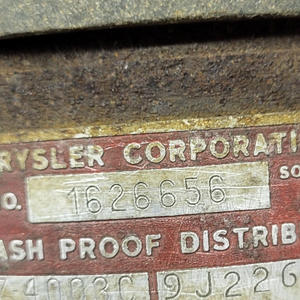 Dodge Coronet Plymouth Fury Savoy 1955 V8 distribuidor Hemi 1AZ-4003C 1626656 OEM Foto 3 de 4
