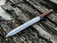 Roman Gladius Short Sword Custom Handmade carbon Steel Double Edge Battle Ready
