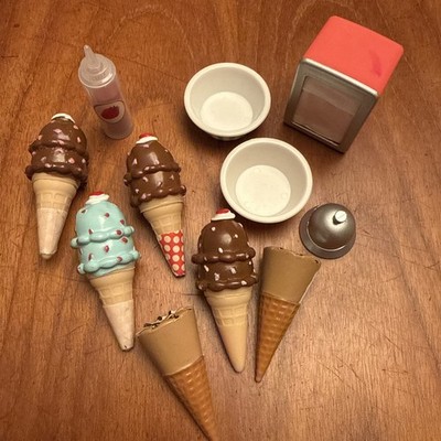 Our Generation Sweet Stop Ice Cream Cone Dessert Accessories Lot 18  Doll Food