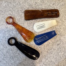 Vintage Lot 5 Shoe Horns  Advertising Plastic. Wards, Pilner, Branovan