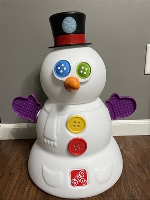 Step 2 My First Snowman Kids Interactive Christmas Toy Music & Lights Up Tested