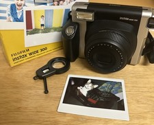 Fujifilm Instax Wide 300 Instant Film Camera - Black/Silver