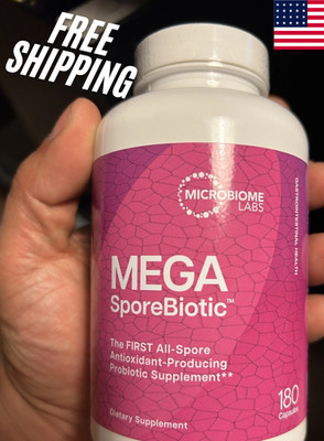 Microbiome Labs MegaSporeBiotic (180 Capsules) - Probiotic 7/27 Exp!!