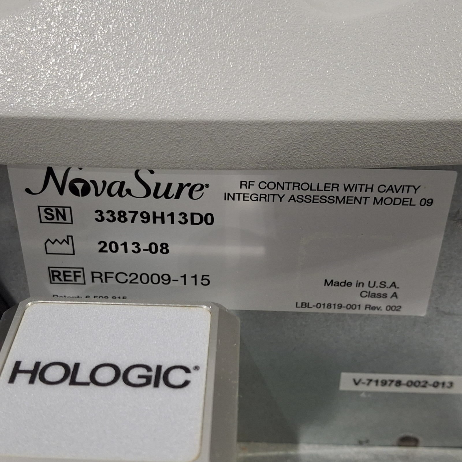Hologic, Inc. NovaSure RFC2009-115 RF Controller