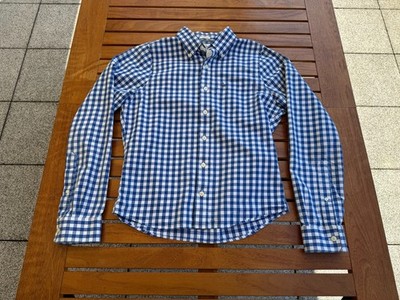 Abercrombie & Fitch - Herren Karohemd Muscle Fit, blau / weiß - Größe M