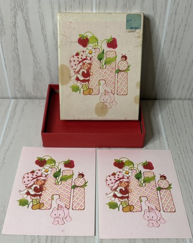 Vintage 1982 STRAWBERRY SHORTCAKE Stationery Set American Greetings RARE