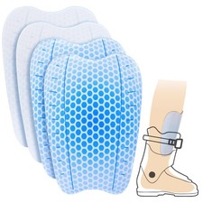 4Pcs Ski Guards Pads, 6 x 4 Inch Snowboard Shin Pads, Reusable Ski Shin Prote...